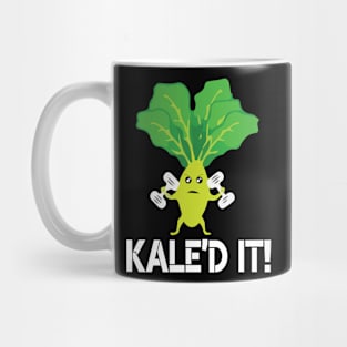 Kale'd it t shirt vegan kale saying fitness Mug